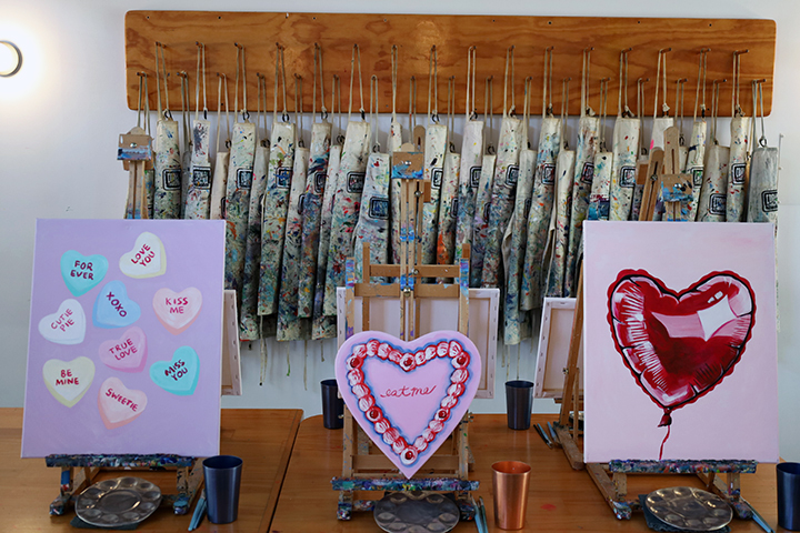 Cork & Chroma’s Valentine’s Day Paint & Sip Sessions