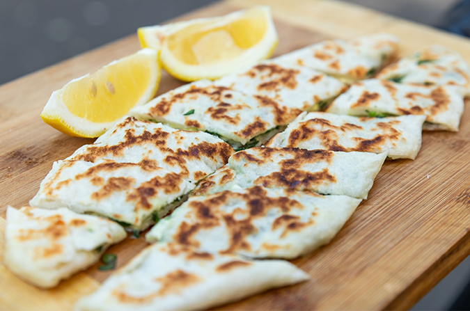 Ahmet's Spinach and Cheese Gozleme Recipe