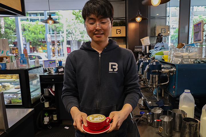 Meet Jin, The Incredible Barista Slinging Coffee At Lost Bean