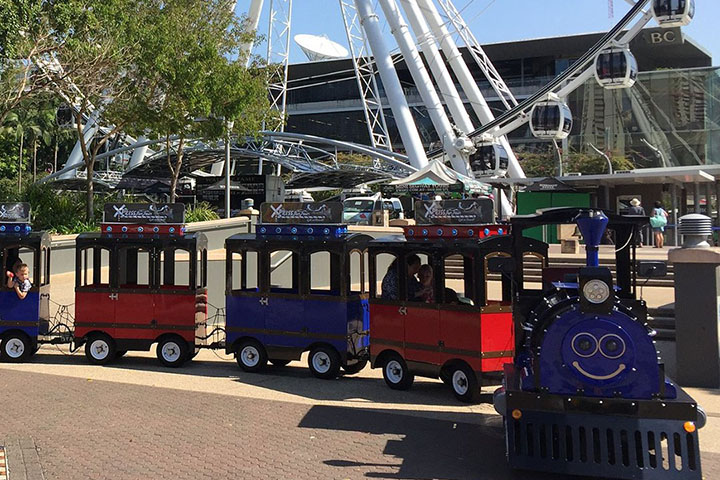 THE XPRESS FUN TRAIN AT SOUTH BANK