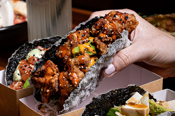 Move Over Mexican! Harajuku Are Now Serving Sumo-Sized Sushi Tacos…