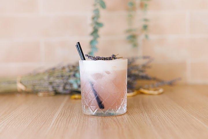 Poppies Lavender Gin Sour